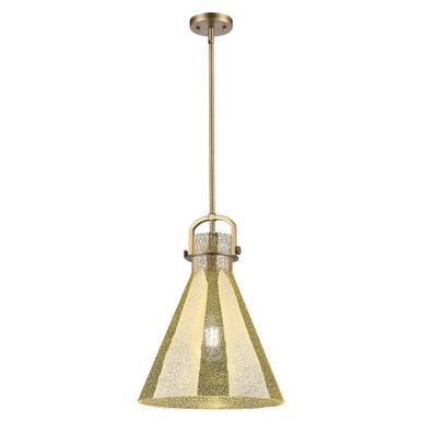 Newton Cone 1 Light Pendant 15 Inch Tall and 14 Inch Wide by Innovations - 410-1SL-BB-G411-14ME