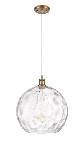 Athens Water Glass 1 Light Cord Hung Pendant 15.13 X 13 by Innovations - 516-1P-BB-G1215-14