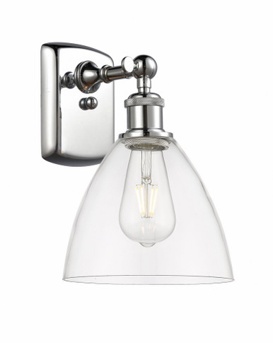 Bristol 1 Light Glass Wall Sconce 10.5 Inch X 7.5 Inch Wide by Innovations - 516-1W-PC-GBD-752