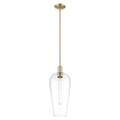 Chelsea 1 Light Mini Pendant 19.63 Inch Tall and 8 Inch Wide by Innovations - 716-1S-CB-G456-8CL
