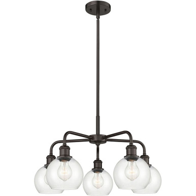 Athens 5 Light Chandelier 13.38 Inch Tall X 23.88 Inch Wide by Innovations - 516-5CR-G12-6