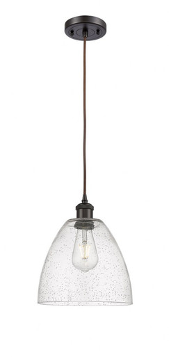 Bristol 1 Light Cord hung Mini Pendant 11.5 InchX9 Inch Wide by Innovations - 516-1P-OB-GBD-94