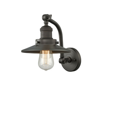 Railroad 100W 1 LED Adjustable Wall Sconce 11.5X5 Inch Wide by Innovations - 515-1W-OB-M5-LED