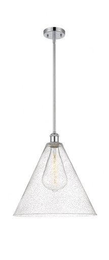 Berkshire Glass 1 Light Pendant 17 Inch Tall X 16 Inch Wide by Innovations - 516-1S-PC-GBC-164