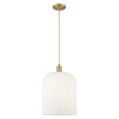 Bridal Veil 1 Light Cord hung Mini Pendant 18.33 X 12 by Innovations - 716-1P-BB-G559-12GWH