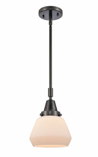 Fulton 1 Light Stem Mini Pendant 10.13 Inch and 7 Inch Wide by Innovations - 447-1S-BK-G171