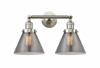 Cone 2 Light Adjustable Bath Vanity 11 Inch and 18 Inch Wide by Innovations - 208-SN-G43