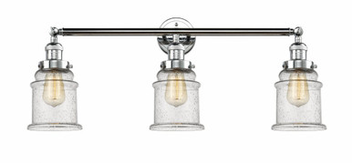 Canton 3 Light Bath Vanity 10 Inch Tall and 30 Inch Wide by Innovations - 205-PC-G184