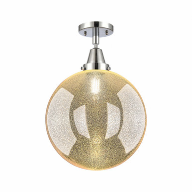 Beacon 1 Light Flush Mount 14.5 Inch Tall and 12 Inch Wide by Innovations - 447-1C-PC-G208-12