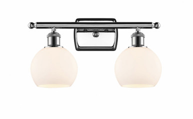 Athens 2 Light Bath Vanity 8.88 Inch Tall X 15.88 Inch Wide by Innovations - 516-2W-PC-G121-6