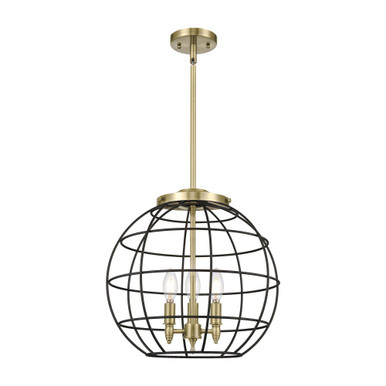 Lake Placid 3 Light Metal Pendant 18 Inch and 16 Inch Wide by Innovations - 221-3S-CE-16
