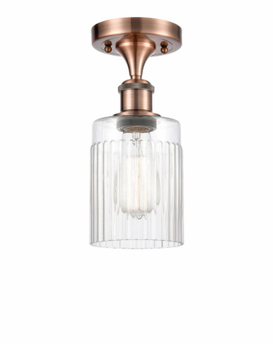 Hadley 1 Light Semi Flush Mount 10.25 Inch and 4.5 Inch Wide by Innovations - 516-1C-AC-G342
