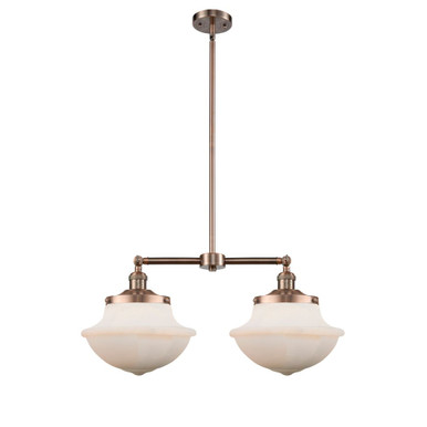 Oxford 100W 2 LED Stem Adjustable Island 10 and 25 Inch Wide by Innovations - 209-G54-LED