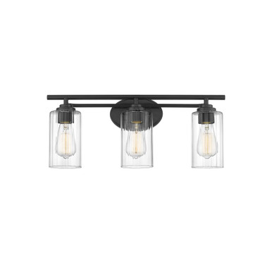 Ice 100W 3 LED Bath Vanity 9.13 Inch Tall X 22.13 Inch Wide by Innovations - 353-3W-BK-CL-LED