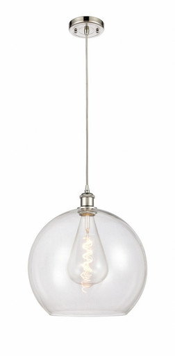 Athens 1 Light Medium Pendant 18.38 Inch Tall by Innovations - 516-1P-PN-G122-14