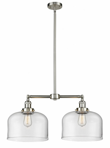Bell 2 Light Stem Adjustable Large Island 10 X 21 Inch Wide by Innovations - 209-SN-G72-L