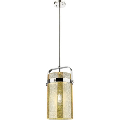 Pilaster 1 Light Stem Mini Pendant 16.75 Inch X 8 Inch Wide by Innovations - 413-1SM-PN-G413-1S-8ME