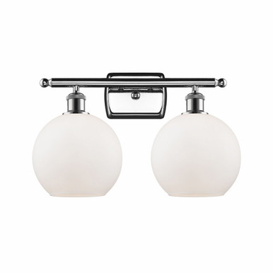 Athens 2 Light Bath Vanity 11 Inch Tall and 18 Inch Wide by Innovations - 516-2W-PC-G121-8