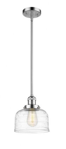 Bell 1 Light Stem Hung Mini Pendant 10 Inch and 8 Inch Wide by Innovations - 201S-PC-G713
