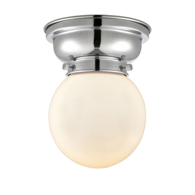 Beacon 1 Light Flush Mount 8.38 Inch Tall and 6 Inch Wide by Innovations - 623-1F-PC-G201-6