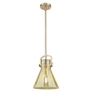 Newton Cone 1 Light Mini Pendant 13.13 Inch and 10 Inch Wide by Innovations - 410-1SM-CB-G411-10ME