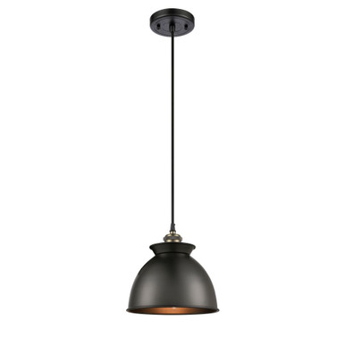 Adirondack 100W 1 LED Cord Hung Mini Pendant 8.5 X 8.25 by Innovations - 516-1P-M14-LED