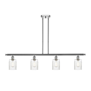 Hadley 100W 4 LED Stem Hung Island 9.5 Inch and 48 Inch Wide by Innovations - 516-4I-PC-G342-LED
