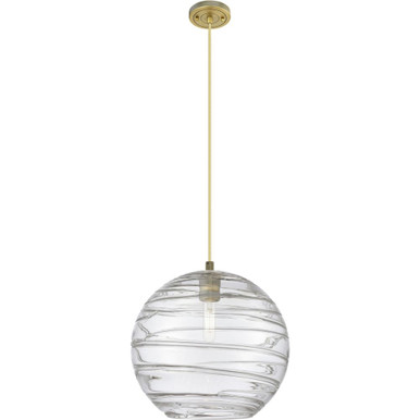 Crown Point 1 Light Cord Hung Pendant 11.63 and 12 Inch Wide by Innovations - 434-1P-BB-G1213-12CL