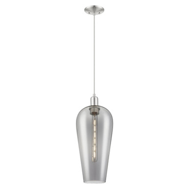 Chelsea 1 Light Cord hung Mini Pendant 19.83 and 8 Inch Wide by Innovations - 716-1P-SN-G456-8SM