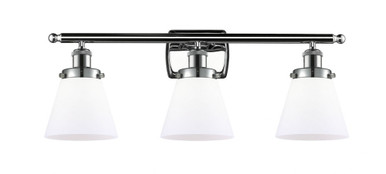 Cone 3 Light Bath Vanity 11 Inch Tall and 26 Inch Wide by Innovations - 916-3W-PC-G61