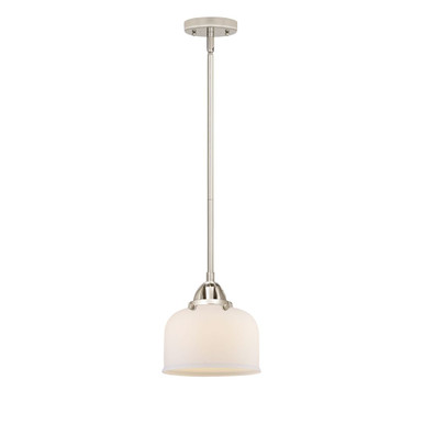 Bell 1 Light Stem Hung Mini Pendant 8.5 Inch and 8 Inch Wide by Innovations - 288-1S-G7