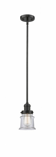 Canton 1 Light Stem Hung Mini Pendant 10 and 6.5 Inch Wide by Innovations - 201S-PN-G181