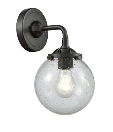 Beacon 1 Light Glass Wall Sconce 9 Inch Tall and 6 Inch Wide by Innovations - 284-1W-OB-G204-6