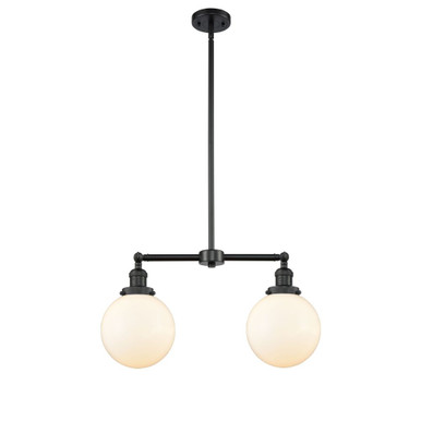 Beacon 2 Light Stem Adjustable Island 12.5 Tall and 25 Wide by Innovations - 209-G20-8