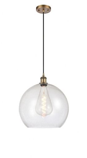 Athens 1 Light Medium Pendant 18.38 Inch Tall by Innovations - 516-1P-BB-G124-14