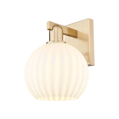 White Venetian 1 Light Wall Sconce 11.75 and 8 Inch Wide by Innovations - 716-1W-CB-G1217-8WV