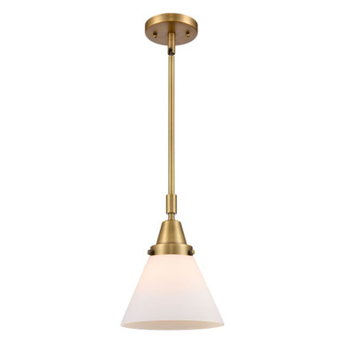 Cone 100W 1 LED Mini Pendant 11.13 Inch Tall and 8 Inch Wide by Innovations - 447-1S-G4-LED