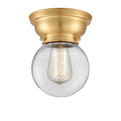 Beacon 1 Light Flush Mount 8.38 Inch Tall and 6 Inch Wide by Innovations - 623-1F-SG-G202-6