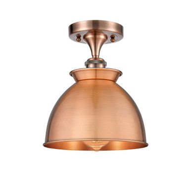 Bare Bulb 1 Light Semi Flush Mount 5.5 Inch X 4.5 Inch Wide by Innovations - 516-1C-AC-M14-AC