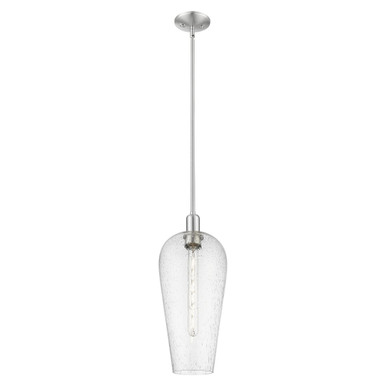 Chelsea 1 Light Mini Pendant 19.63 Inch Tall and 8 Inch Wide by Innovations - 716-1S-SN-G456-8SDY