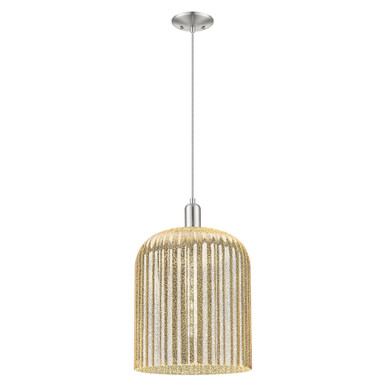 Bridal Veil 1 Light Cord hung Mini Pendant 18.33 X 12 by Innovations - 716-1P-SN-G559-12ME