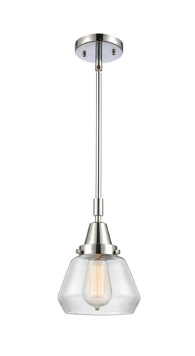 Fulton 1 Light Stem Mini Pendant 10.13 Inch and 7 Inch Wide by Innovations - 447-1S-PC-G172