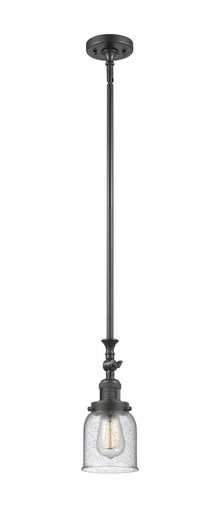 Bell 1 Light Adjustable Mini Pendant 11.63 X 5 Inch Wide by Innovations - 206-OB-G54