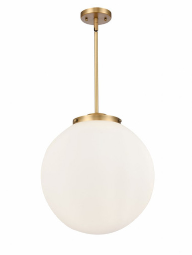 Beacon 3 Light Stem Hung Pendant 17 Inch Tall X 16 Inch Wide by Innovations - 221-3S-BB-G201-16