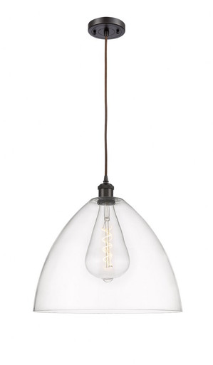 Bristol 1 Light Cord hung Pendant 17 Inch and 16 Inch Wide by Innovations - 516-1P-OB-GBD-162