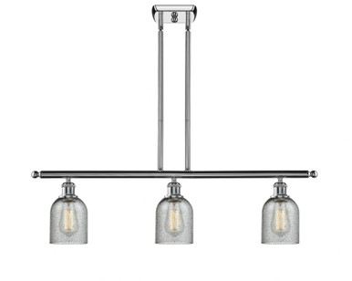 Caledonia 3 Light Stem Hung Island 9.5 Inch and 36 Inch Wide by Innovations - 516-3I-PC-G257