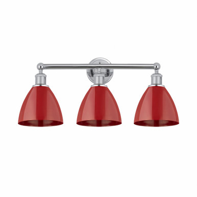 Bristol 3 Light Bath Vanity 11.75 Inch Tall X 25.5 Inch Wide by Innovations - 616-3W-PC-MBD-75-RD