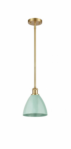 Plymouth 1 Light Pendant 9.5 Inch Tall and 7.5 Inch Wide by Innovations - 516-1S-SG-MBD-75-SF