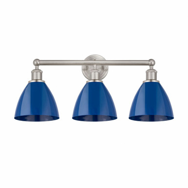 Bristol 3 Light Bath Vanity 11.75 Inch Tall X 25.5 Inch Wide by Innovations - 616-3W-SN-MBD-75-BL
