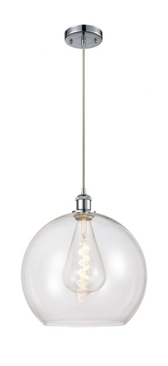 Athens 1 Light Medium Pendant 18.38 Inch Tall by Innovations - 516-1P-PC-G122-14